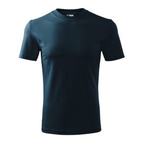 Unisex környakas póló, tengerészkék, 160 g/m²
