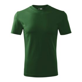 Unisex környakas póló, üvegzöld, 200 g/m²