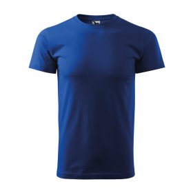 Férfi környakas póló, királykék, 160 g/m²