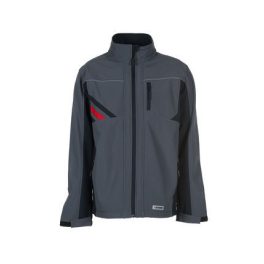 Highline softshell dzseki, sötétszürke/fekete/piros