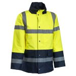 Jól-láthatósági bélelt télikabát