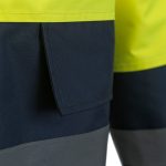 Jól-láthatósági bélelt télikabát