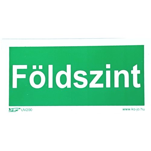 Emeleti szintjelző földszint