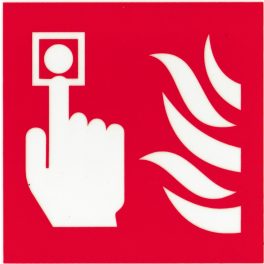   Tűzjelző kézi jelzésadó piktogram műanyag utánvilágító tábla  