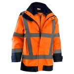 Jól-láthatósági multifunkciós télikabát és softshell dzseki